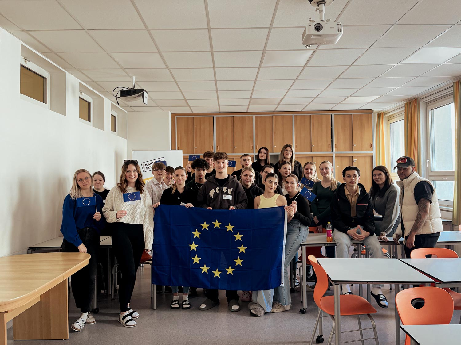 Gruppenfoto der Klasse 3bGK von der Berufsschule Wels 3