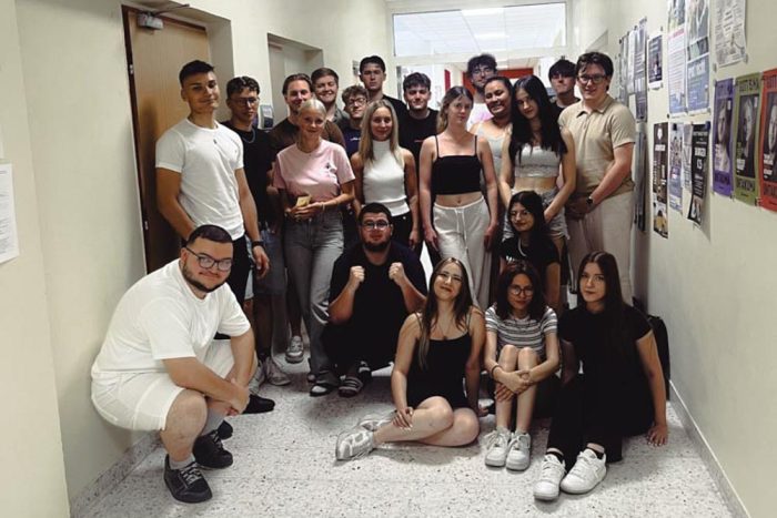 Gruppenfoto der Klasse 3ET von der Berufsschule Mollardgasse