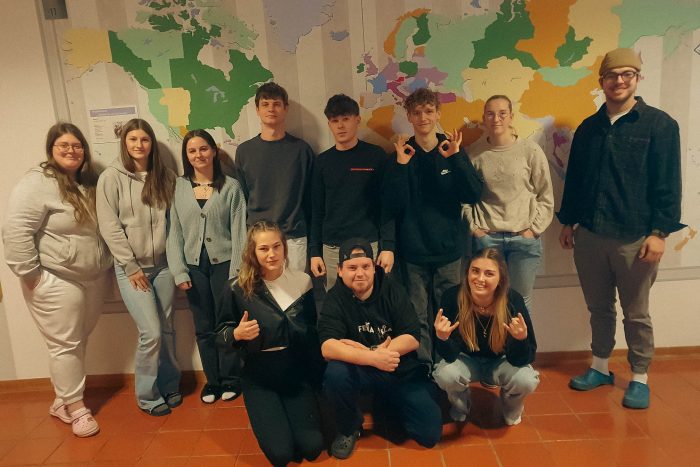 Gruppenfoto der Klasse 3ET von der Berufsschule Mollardgasse